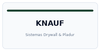 Knauf Sistemas — Pladur, Tetos Falsos e Isolamento Acústico